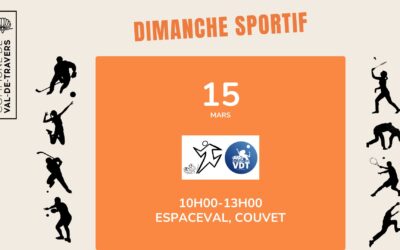 Dimanche sportif – 5ème matinée le 15 mars